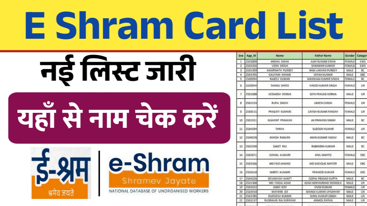 E Shram Card List